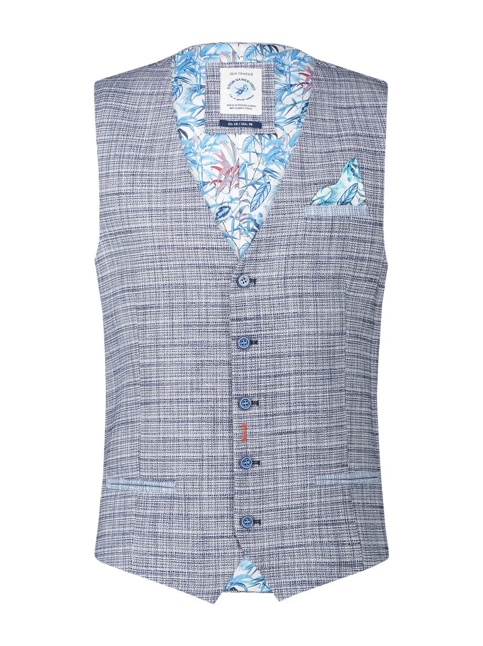 A Fish Named Fred - Waistcoat - Structure - Blue