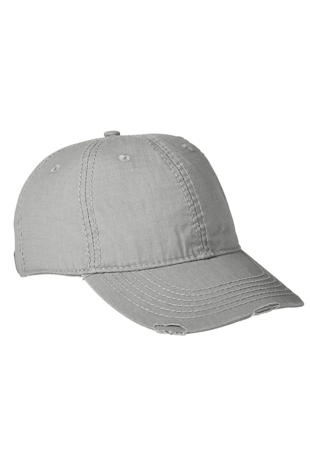 Adams Mens Distressed Adjustable Hat - Grey