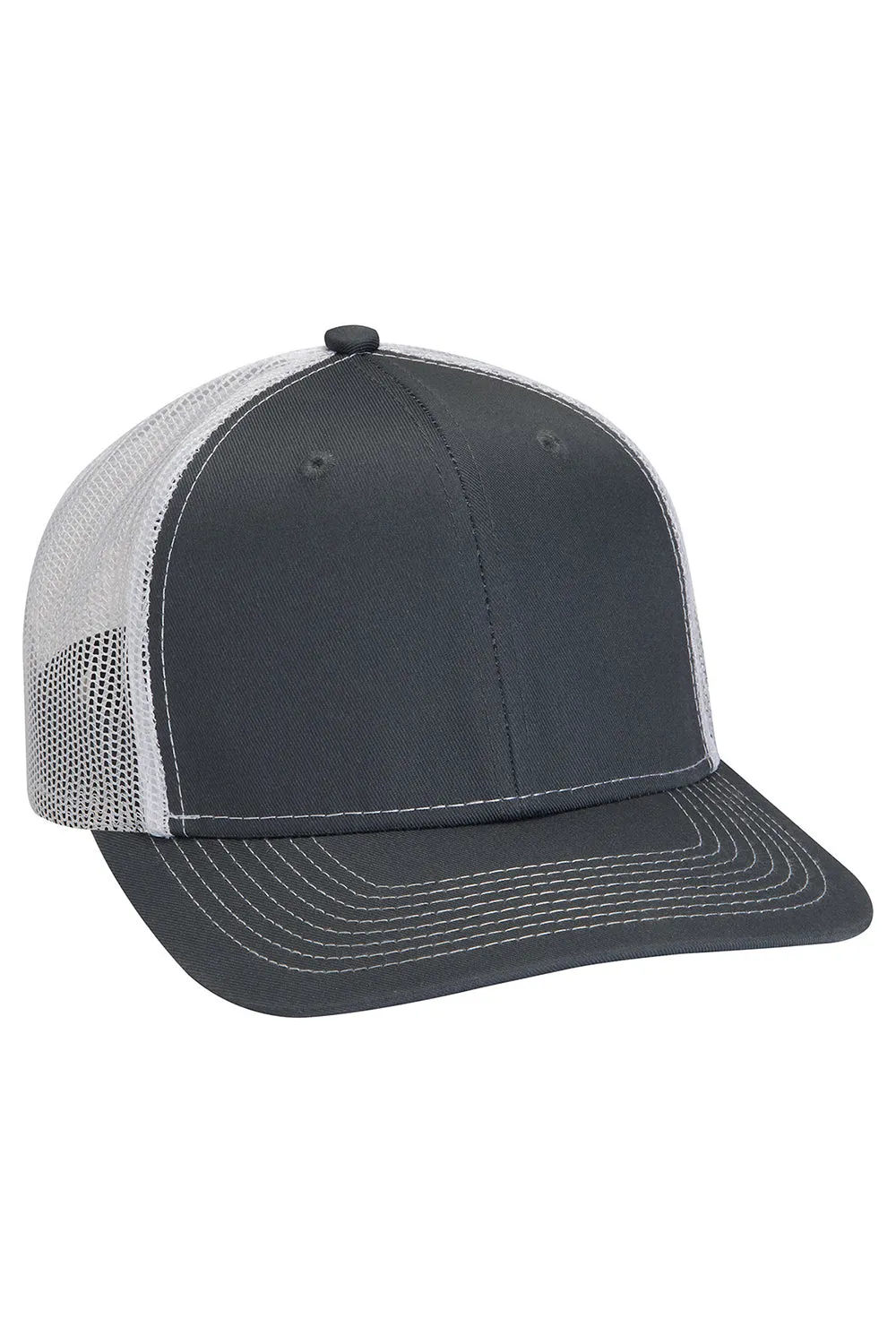 Adams Mens Eclipse Adjustable Hat - Charcoal Grey/White