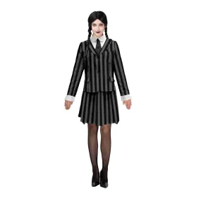 Adult Halloween Wednesday Addams Family Lady's Costume