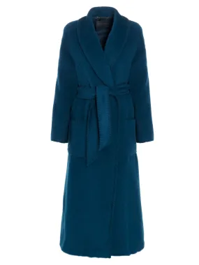 Alberta Ferretti Single-Breasted Belted Coat