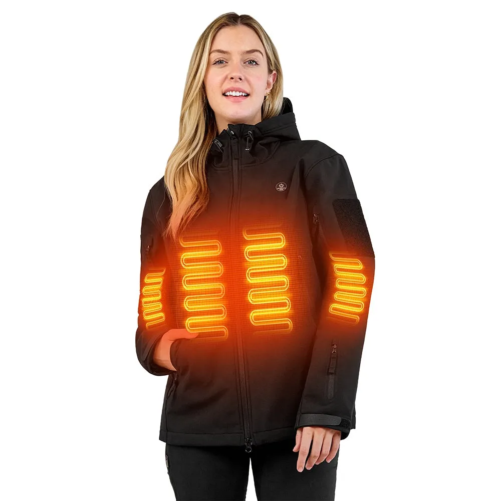 ANTARCTICA GEAR Heated Jacket for Men and Women, Winter Coat Soft Shell Heating Hood Jacket