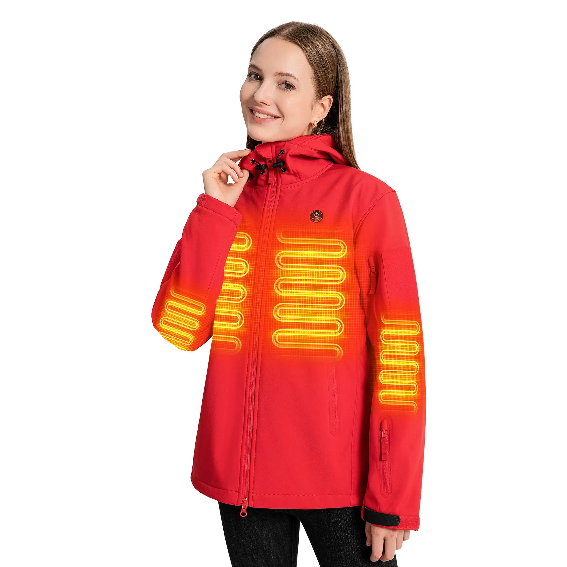 ANTARCTICA GEAR Heated Jacket for Men and Women, Winter Coat Soft Shell Heating Hood Jacket