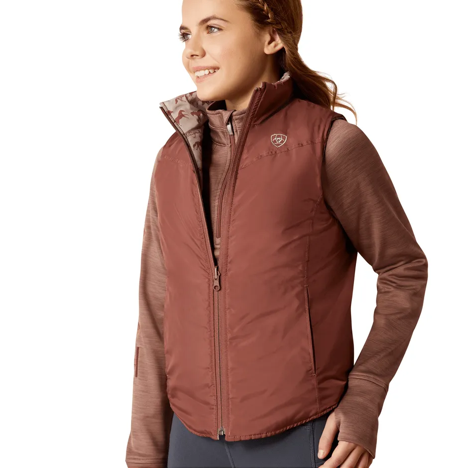 Ariat Junior Bella Reversible Vest - Mauve