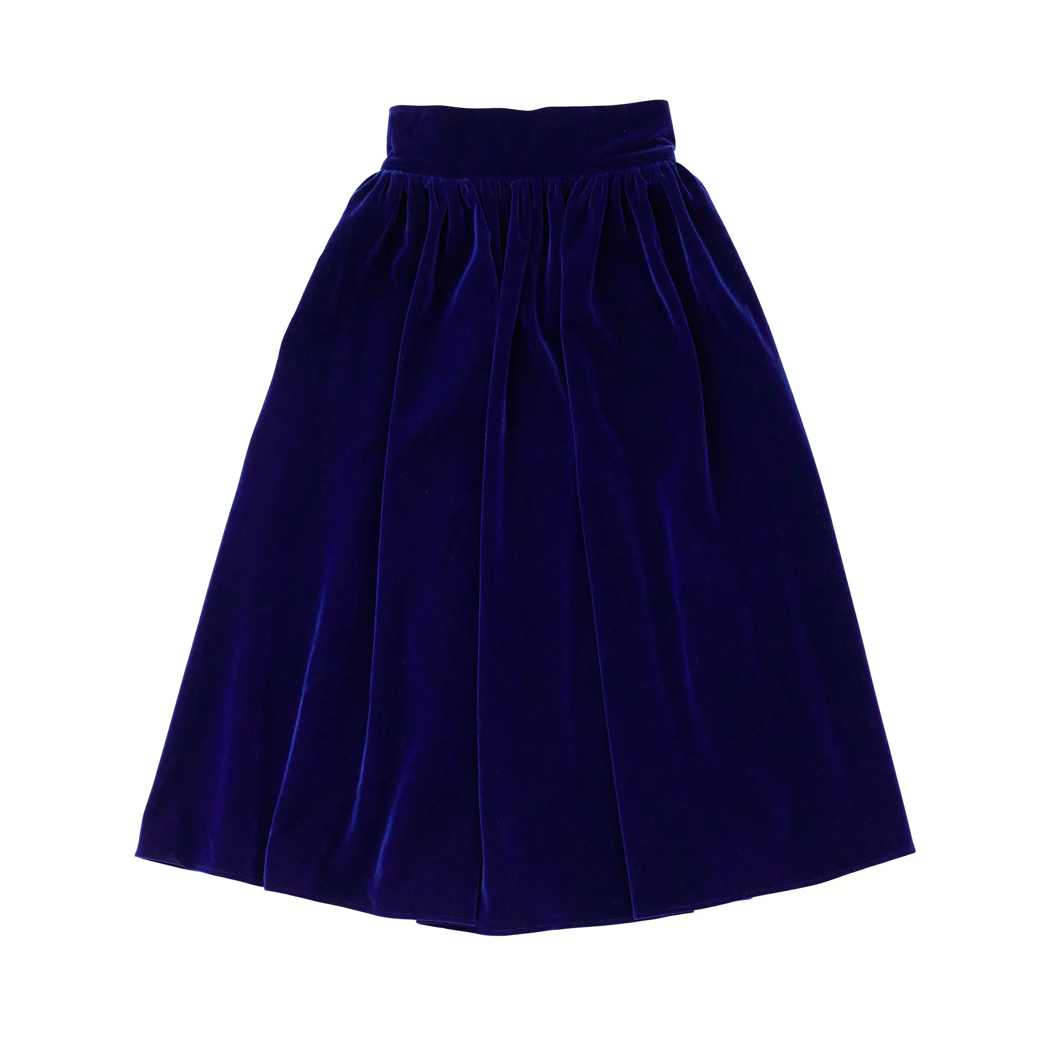 Audrey Skirt in Midnight Blue Velvet