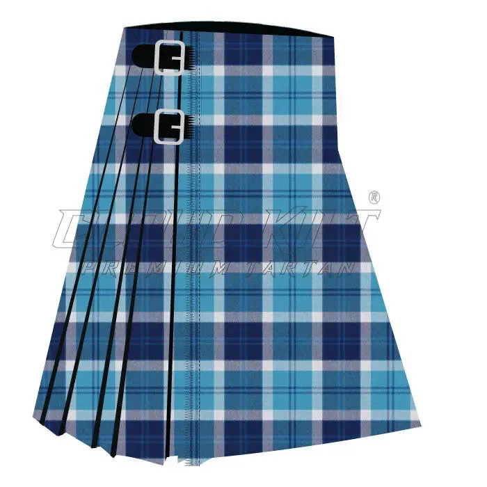 Bannockbane Blue Two Premium Tartan Kilt