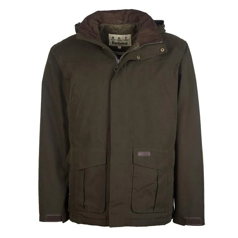 Barbour Brockstone Mens Waterproof Jacket - Dark Olive