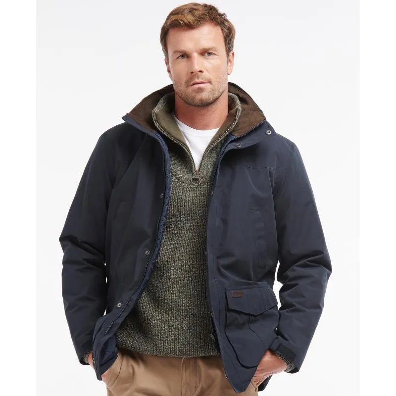 Barbour Brockstone Mens Waterproof Jacket - Navy