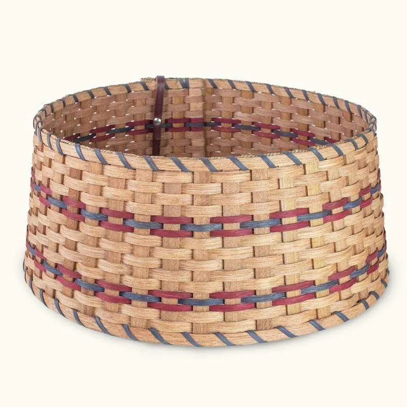 Basket Tree Collar | Amish Woven Wicker Christmas Tree Ring Skirt