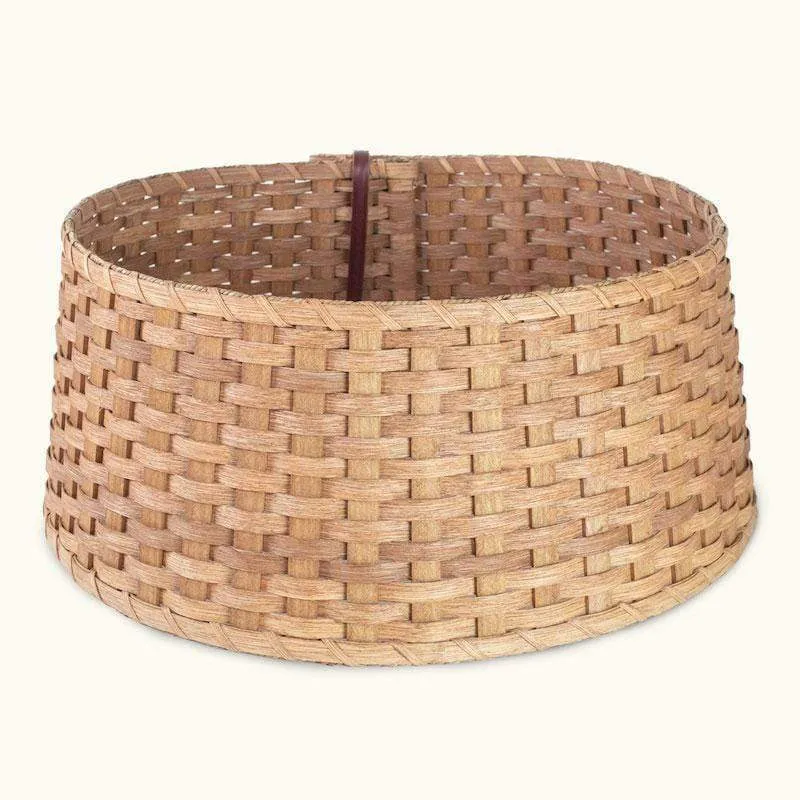 Basket Tree Collar | Amish Woven Wicker Christmas Tree Ring Skirt