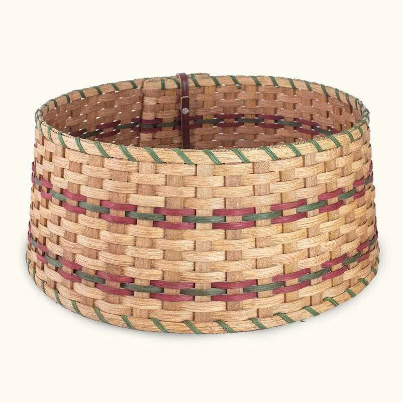 Basket Tree Collar | Amish Woven Wicker Christmas Tree Ring Skirt