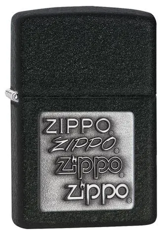 Black Crackle Silver Zippo Logo - Zippo Lighters In Jordan