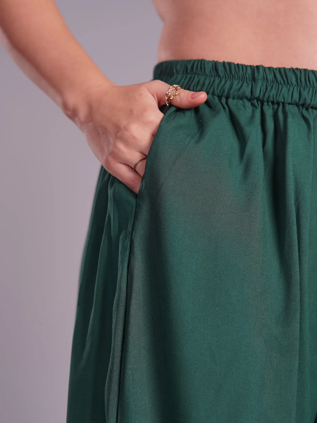 BottleGreen Palazzo Pants