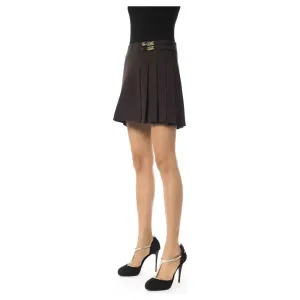 BYBLOS Brown Polyester Women Skirt