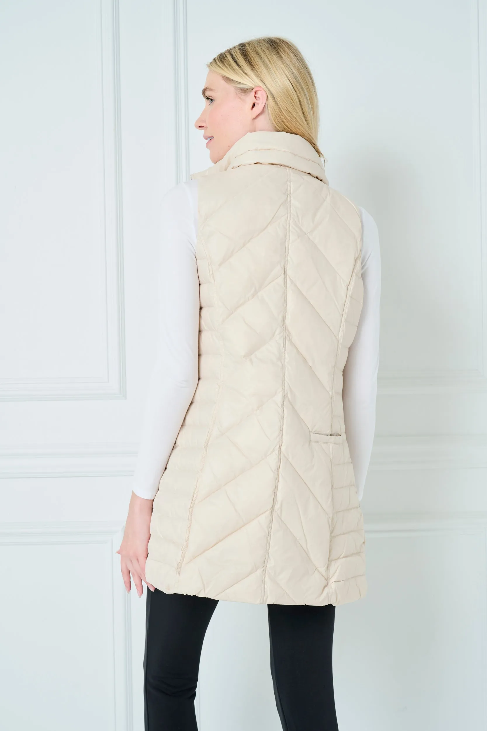 Chevron Quilted Vest