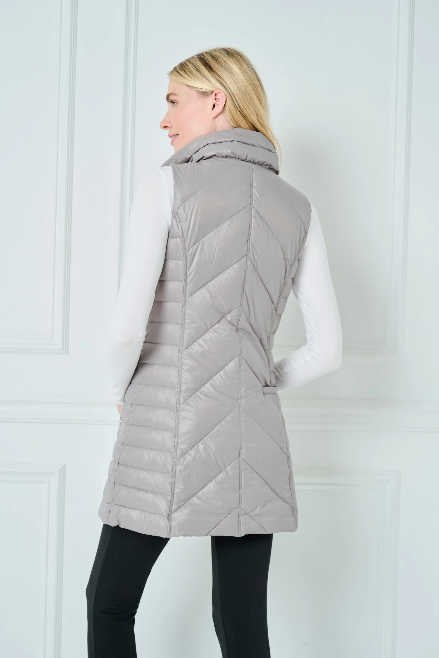 Chevron Quilted Vest