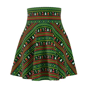 Christmas Sweater Women's Skater Skirt