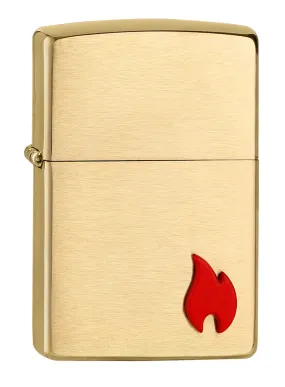 Classic Brushed Brass with Flame Emblem