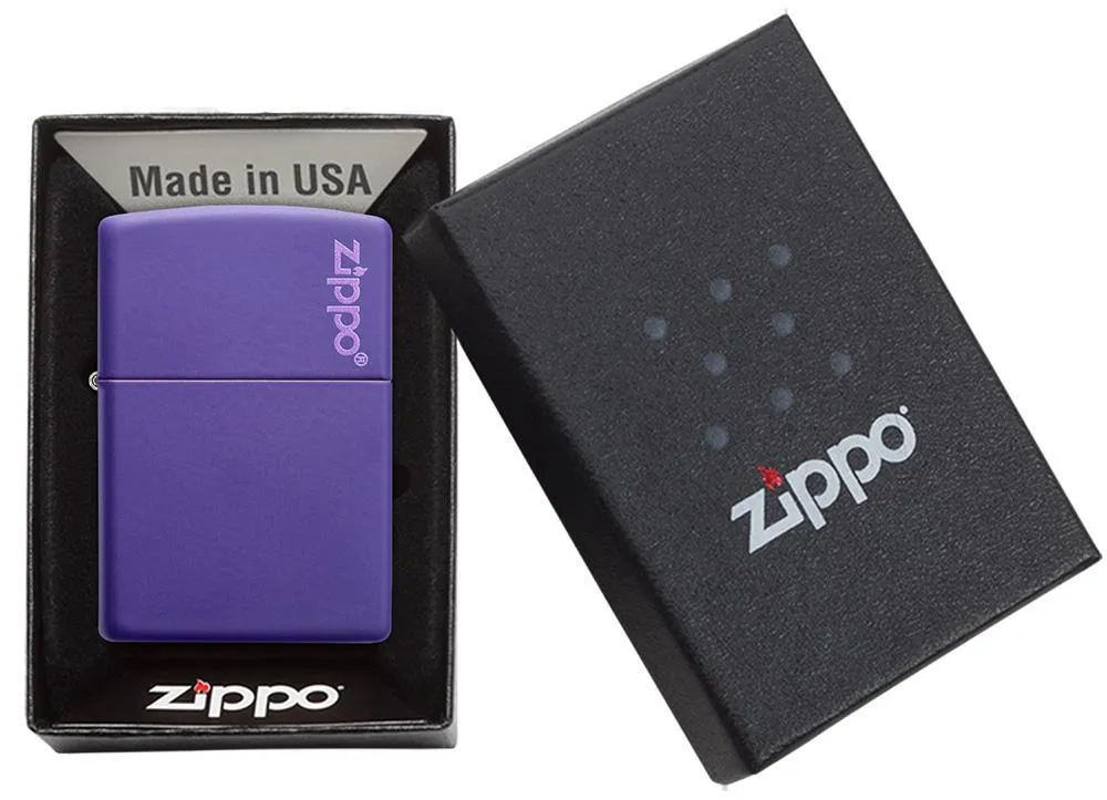 Classic Purple Matte Zippo Logo