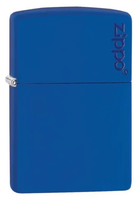 Classic Royal Blue Matte Zippo Logo