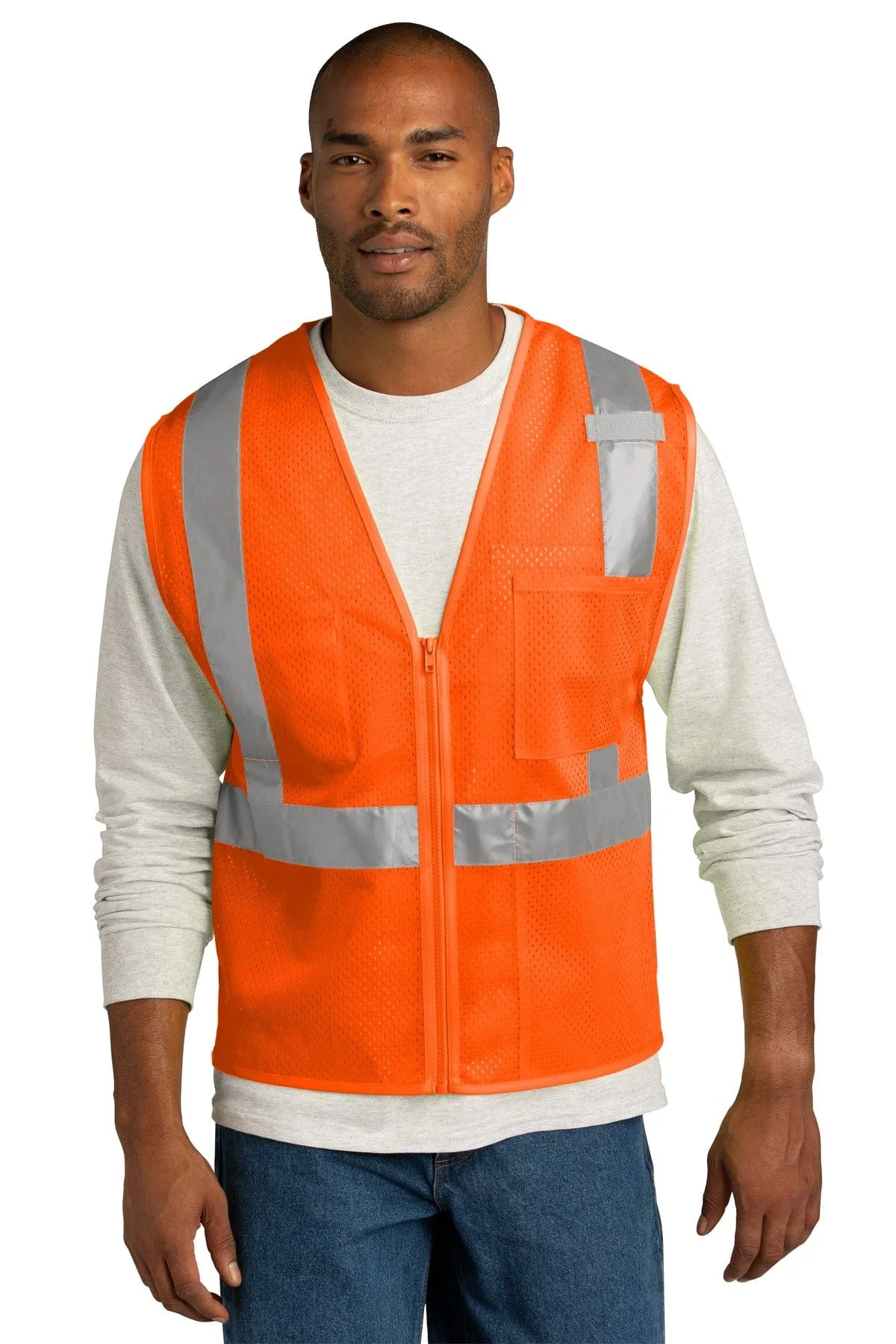 CornerStone CSV102: ANSI 107 Class 2 Mesh Zippered Vest