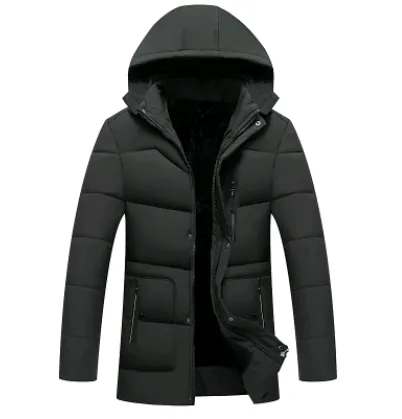 Cotton coat warm thick cotton coat men's cotton hooded jacket down jacket