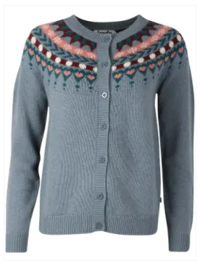 Danefae danefondue wool cardigan blue grey