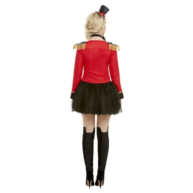 Deluxe Ringmaster Lady Costume, Red