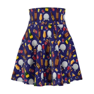 Disney Epcot Drink Around The World Women's Skater Skirt