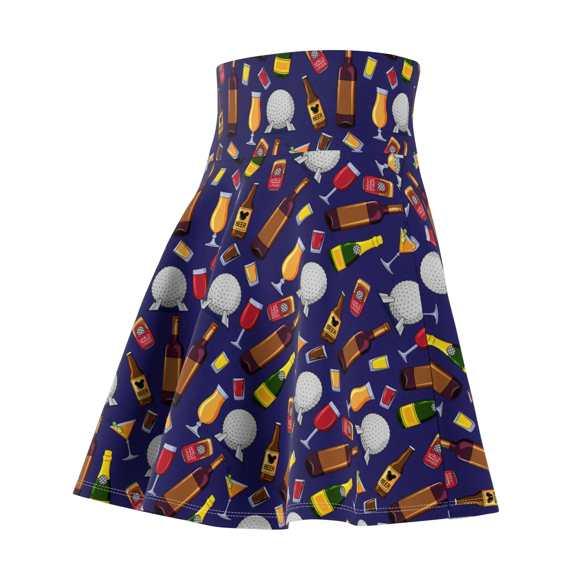 Disney Epcot Drink Around The World Women's Skater Skirt