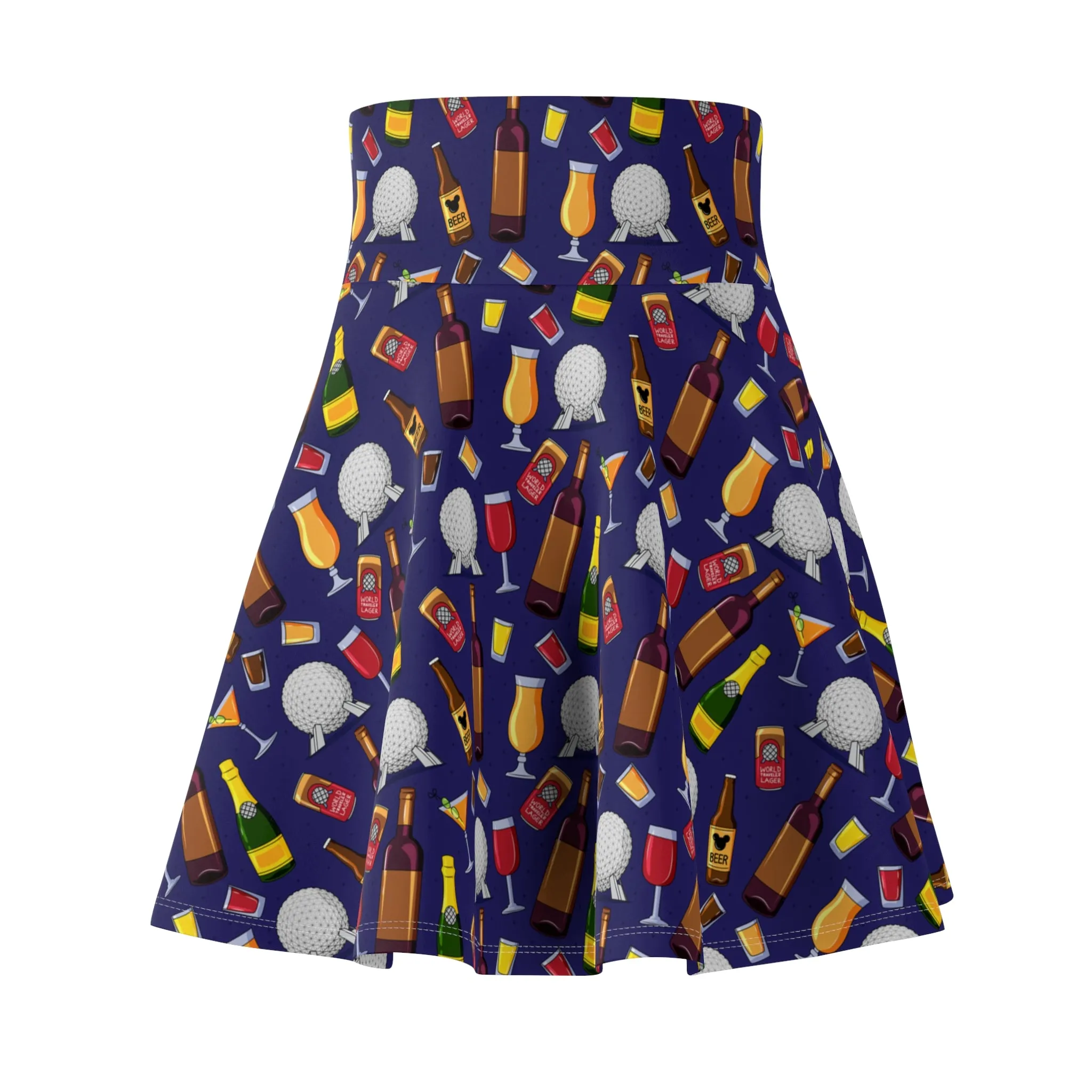 Disney Epcot Drink Around The World Women's Skater Skirt