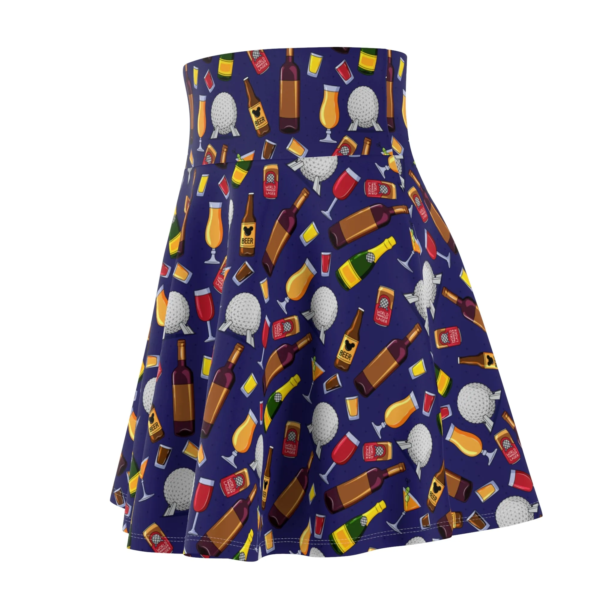 Disney Epcot Drink Around The World Women's Skater Skirt