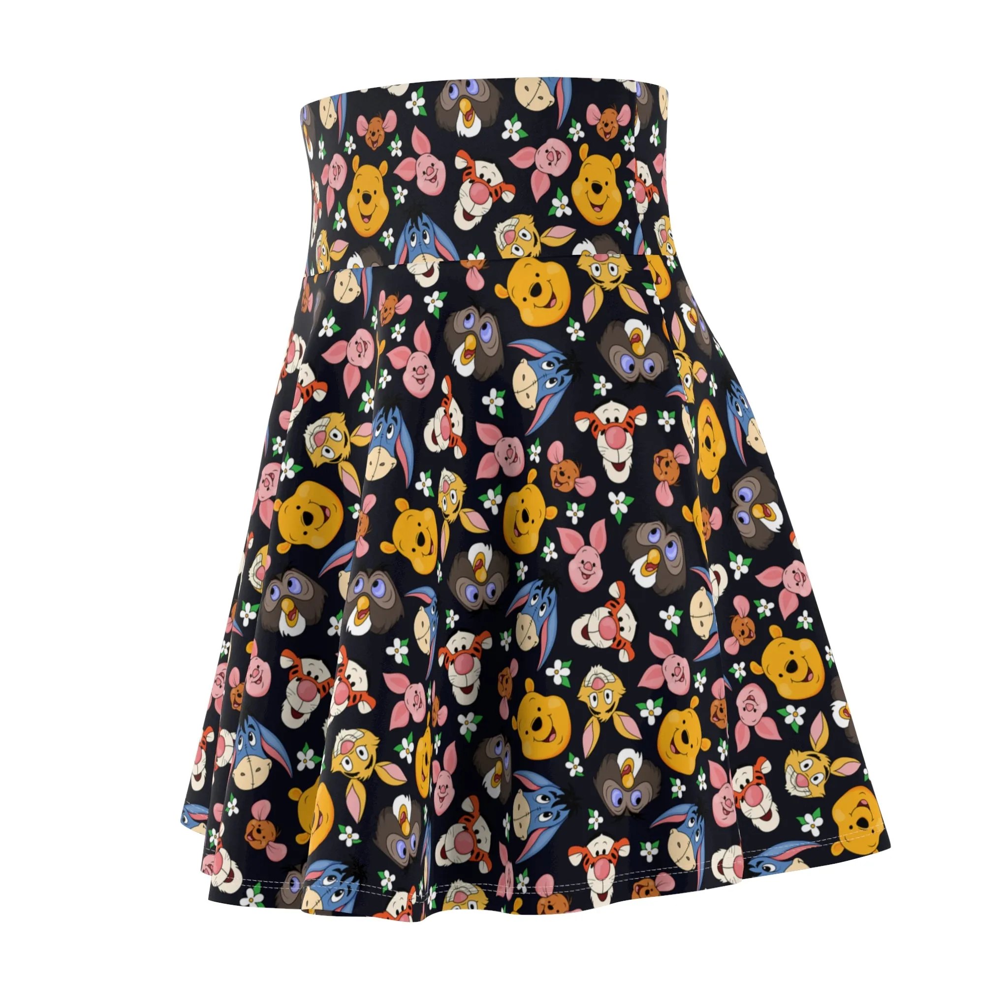 Disney Winnie The Pooh Hundred Acre Wood Friends Women's Skater Skirt