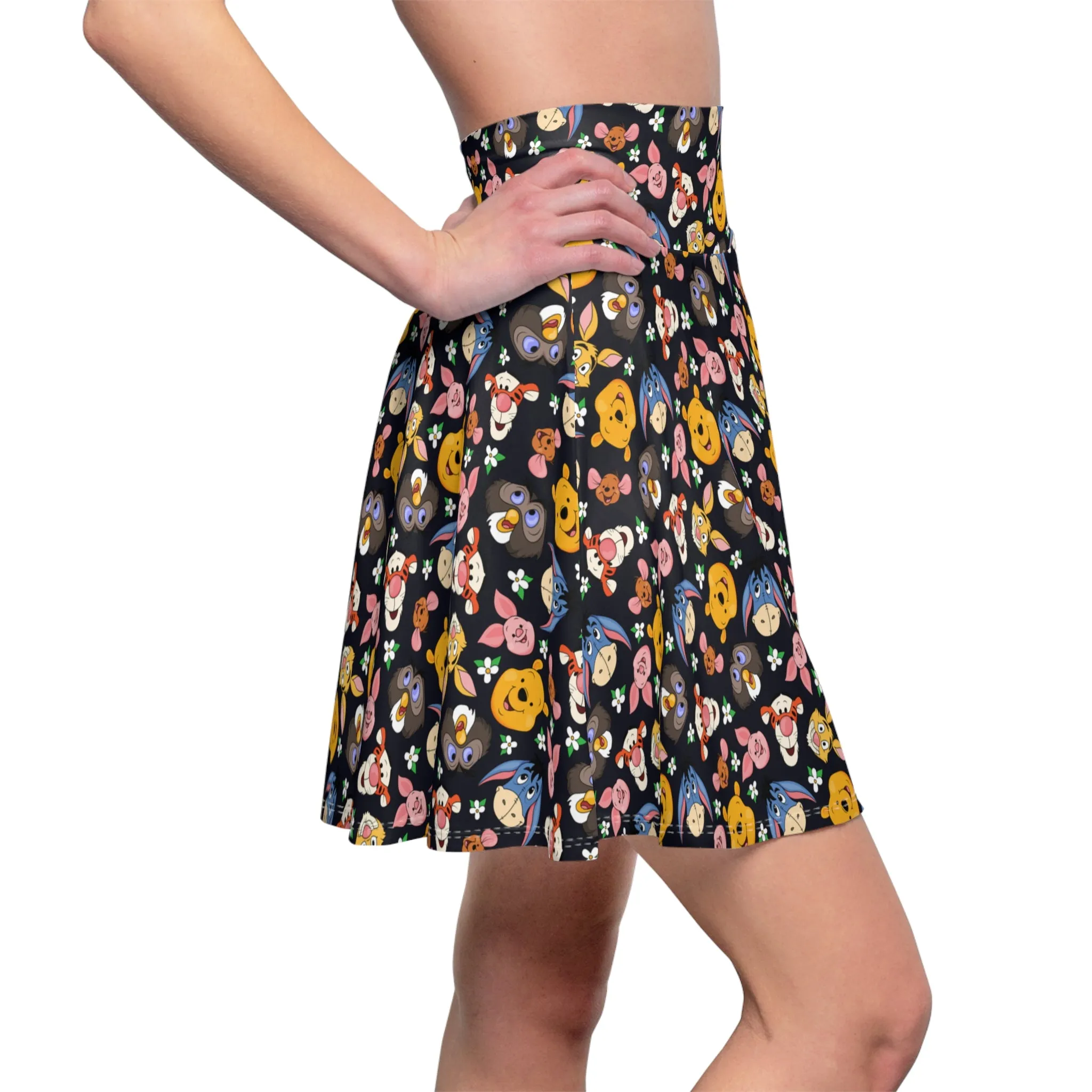 Disney Winnie The Pooh Hundred Acre Wood Friends Women's Skater Skirt