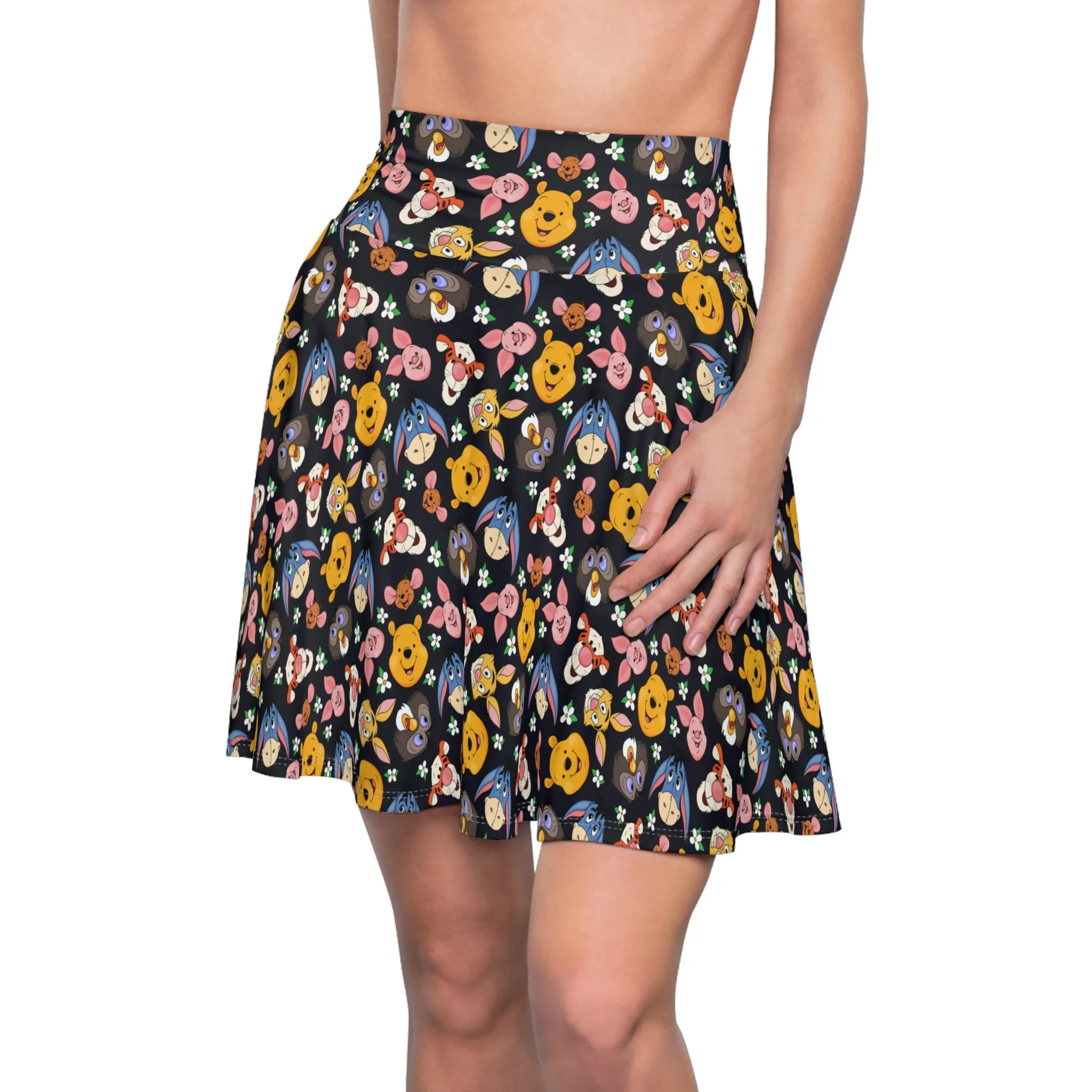 Disney Winnie The Pooh Hundred Acre Wood Friends Women's Skater Skirt