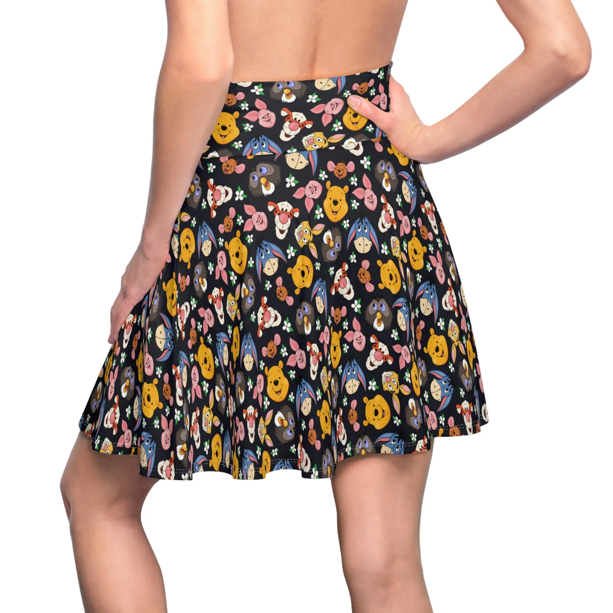 Disney Winnie The Pooh Hundred Acre Wood Friends Women's Skater Skirt