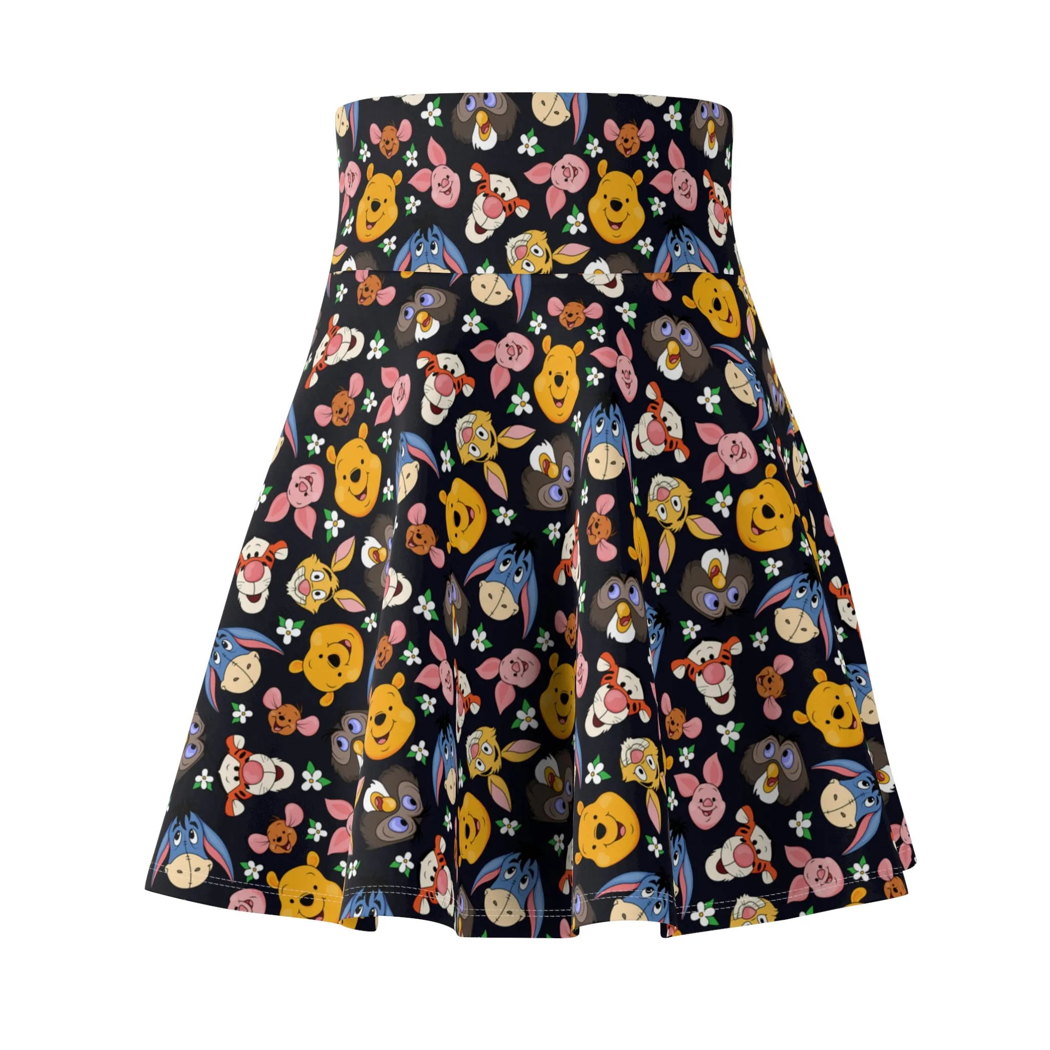 Disney Winnie The Pooh Hundred Acre Wood Friends Women's Skater Skirt