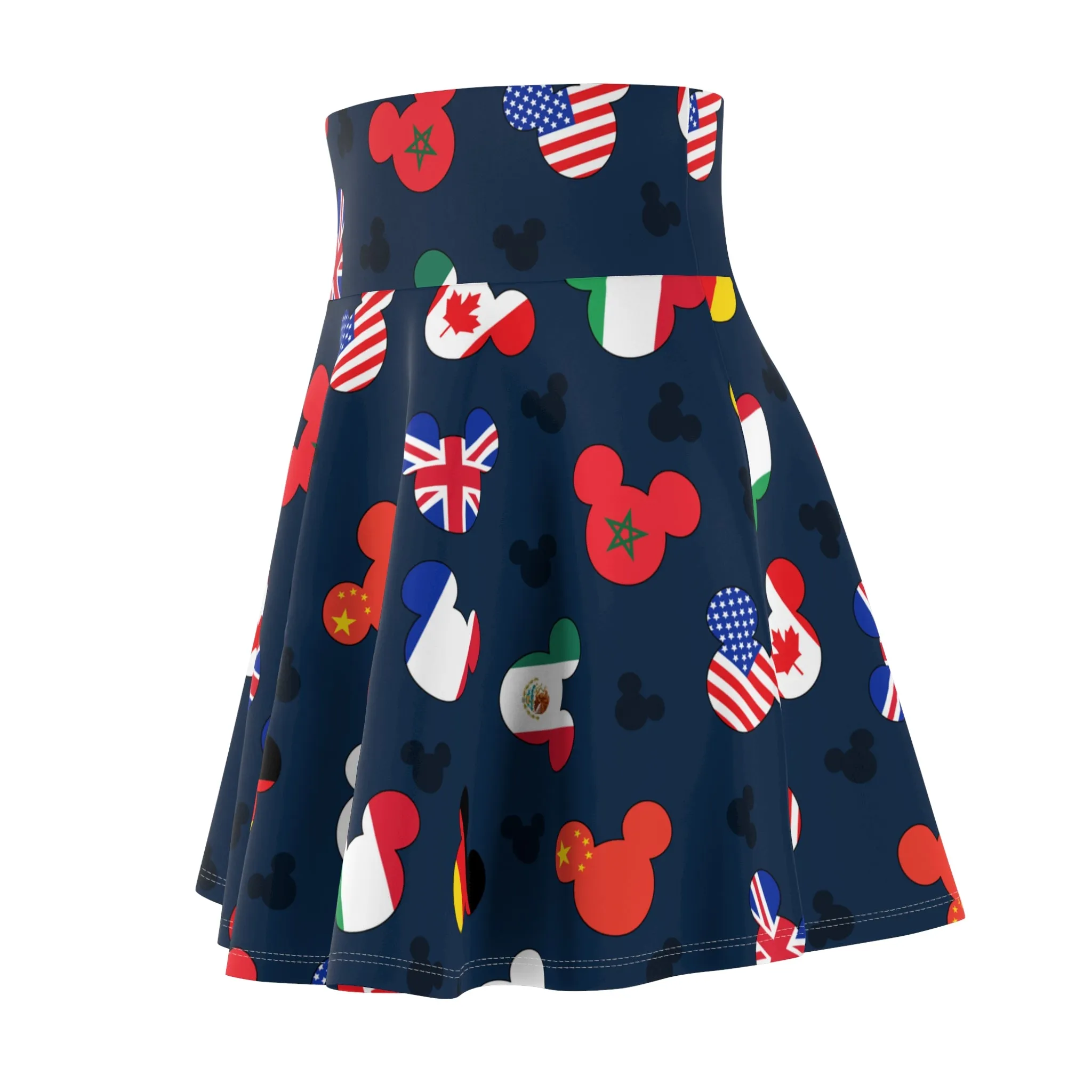 Disney World Epcot Around The World Women's Skater Skirt