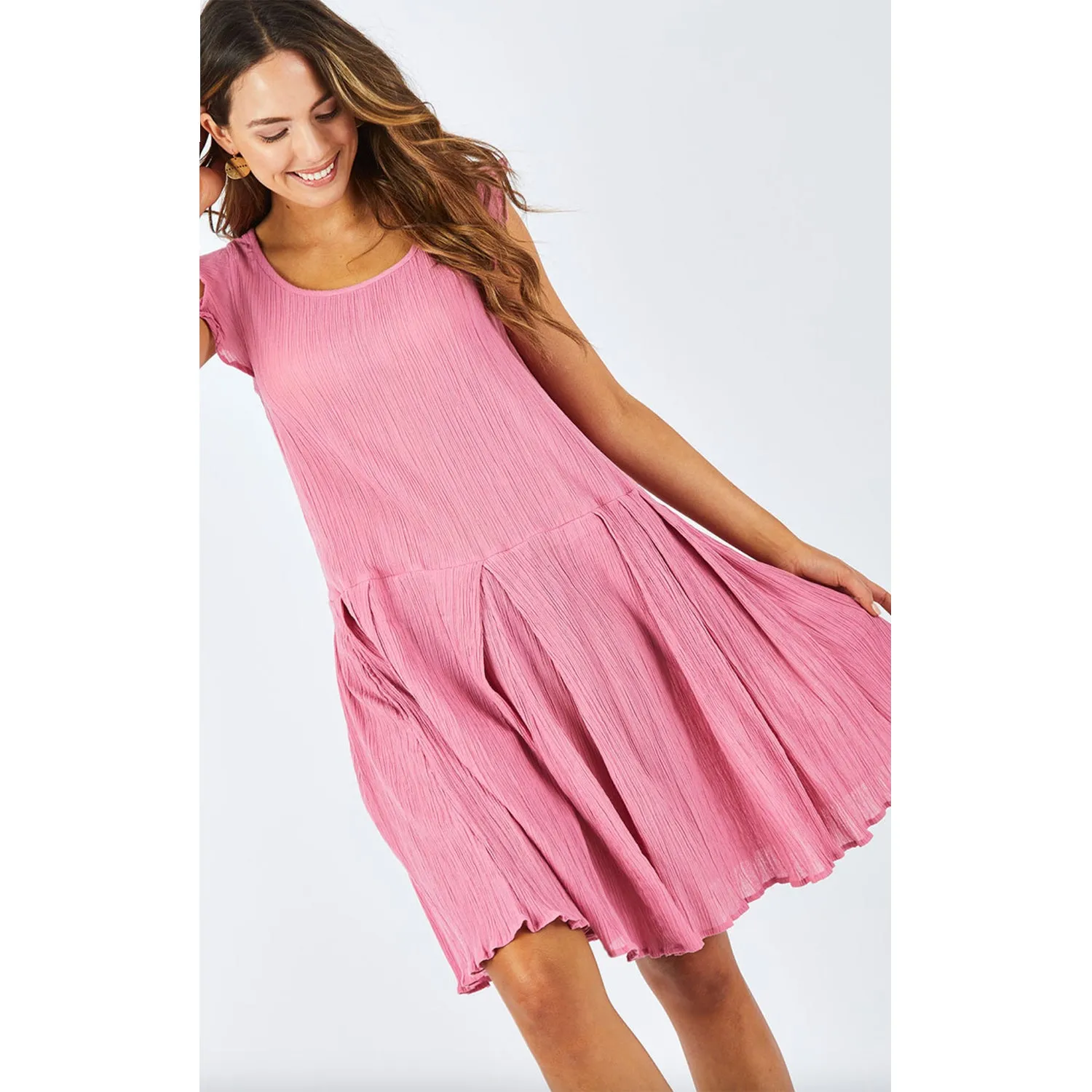 Dress Bellarine Flutter Sleeve