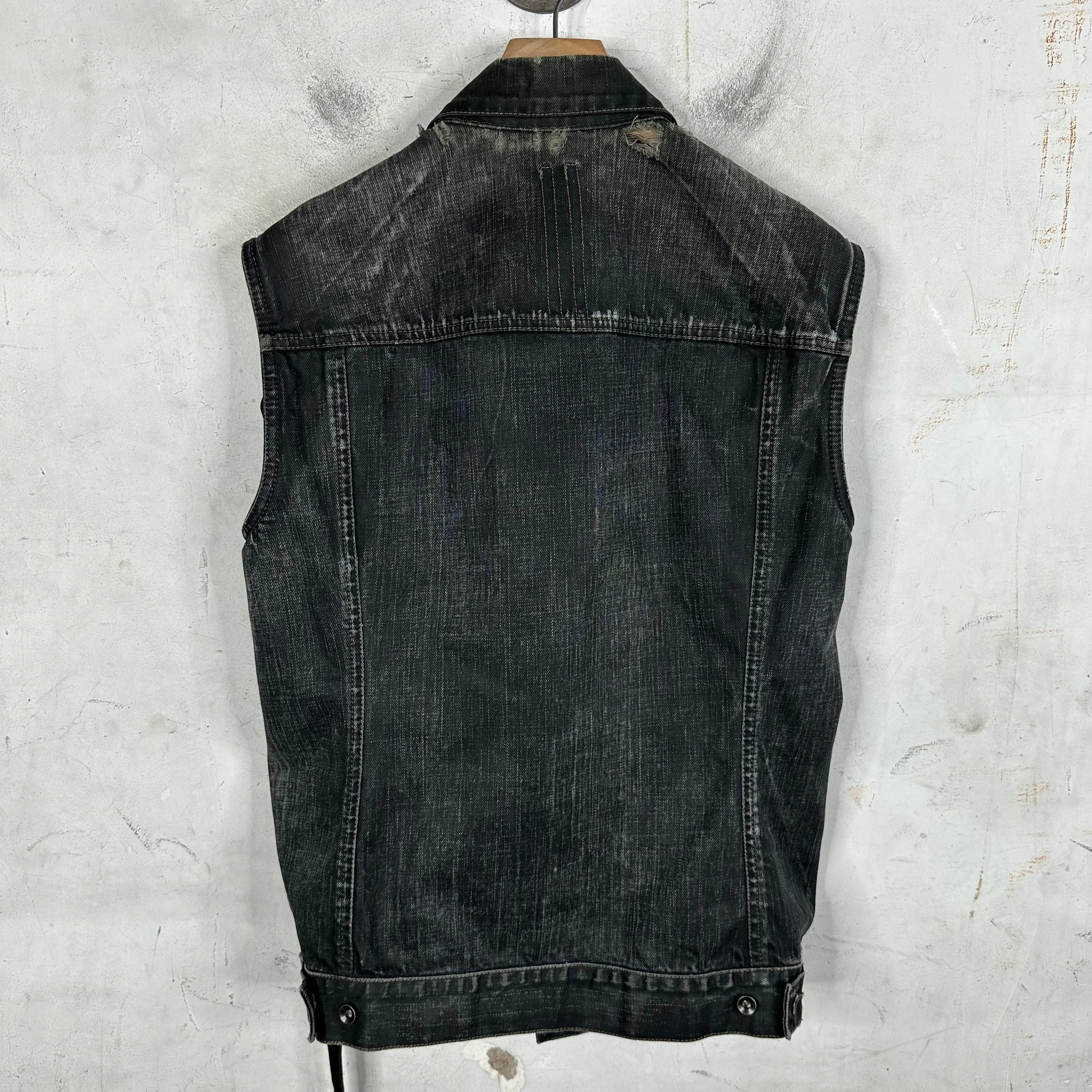 DRKSHDW Distressed Denim Vest