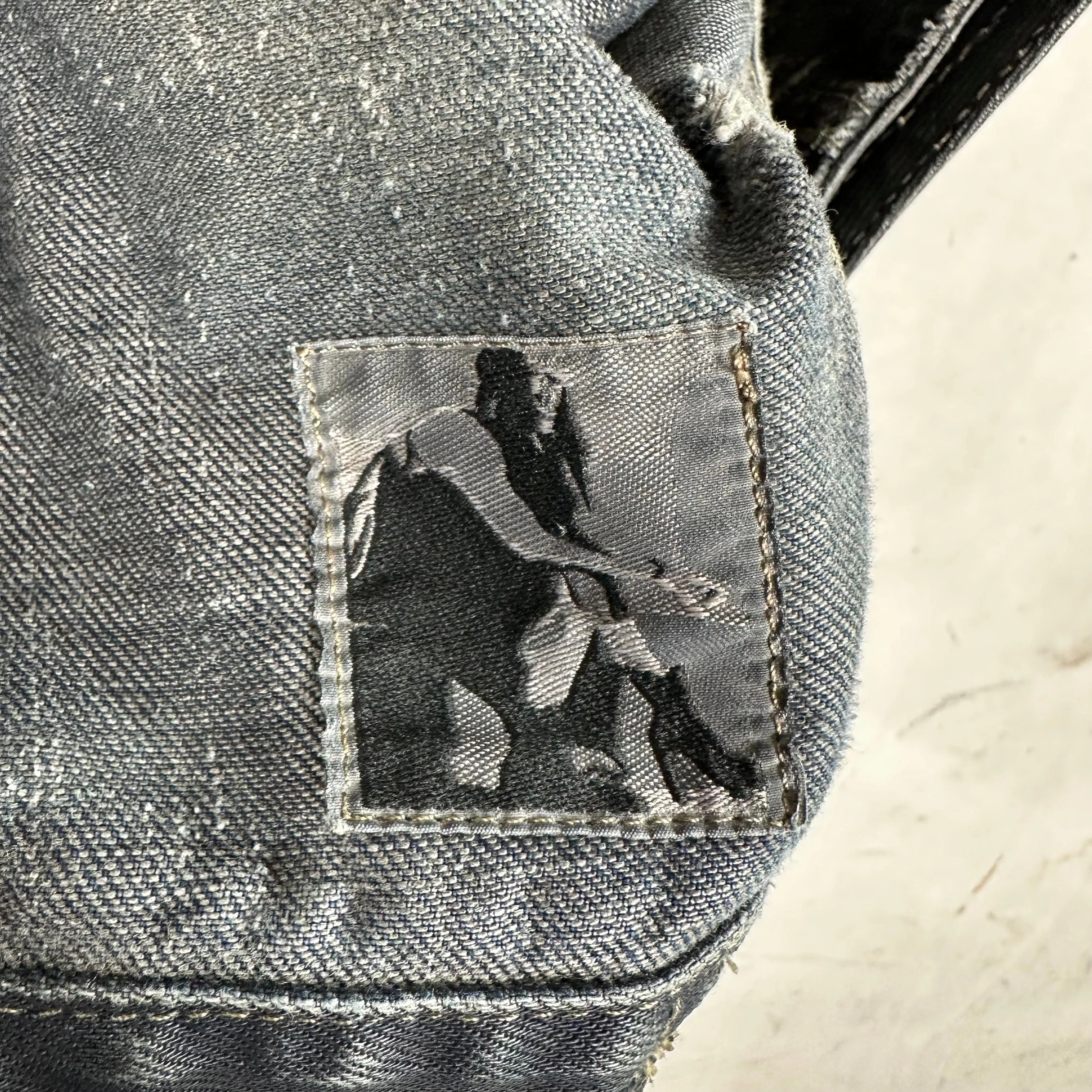 DRKSHDW Distressed Denim Vest