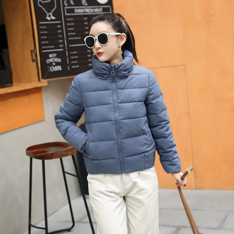 Fashionable warm short cotton coat