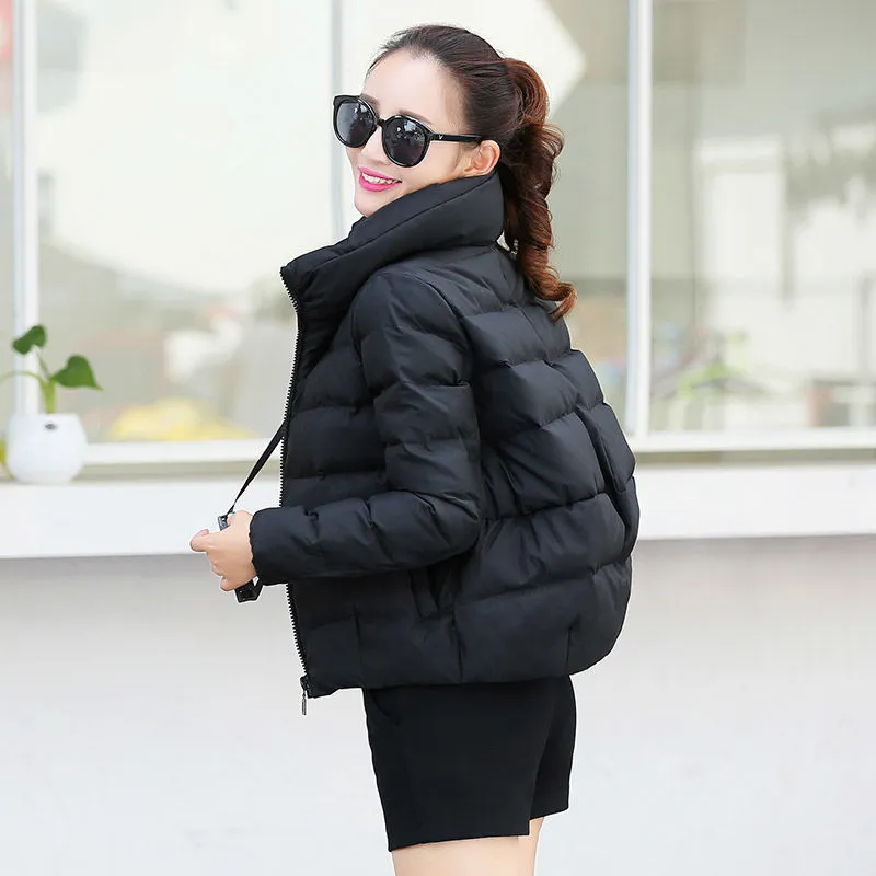 Fashionable warm short cotton coat