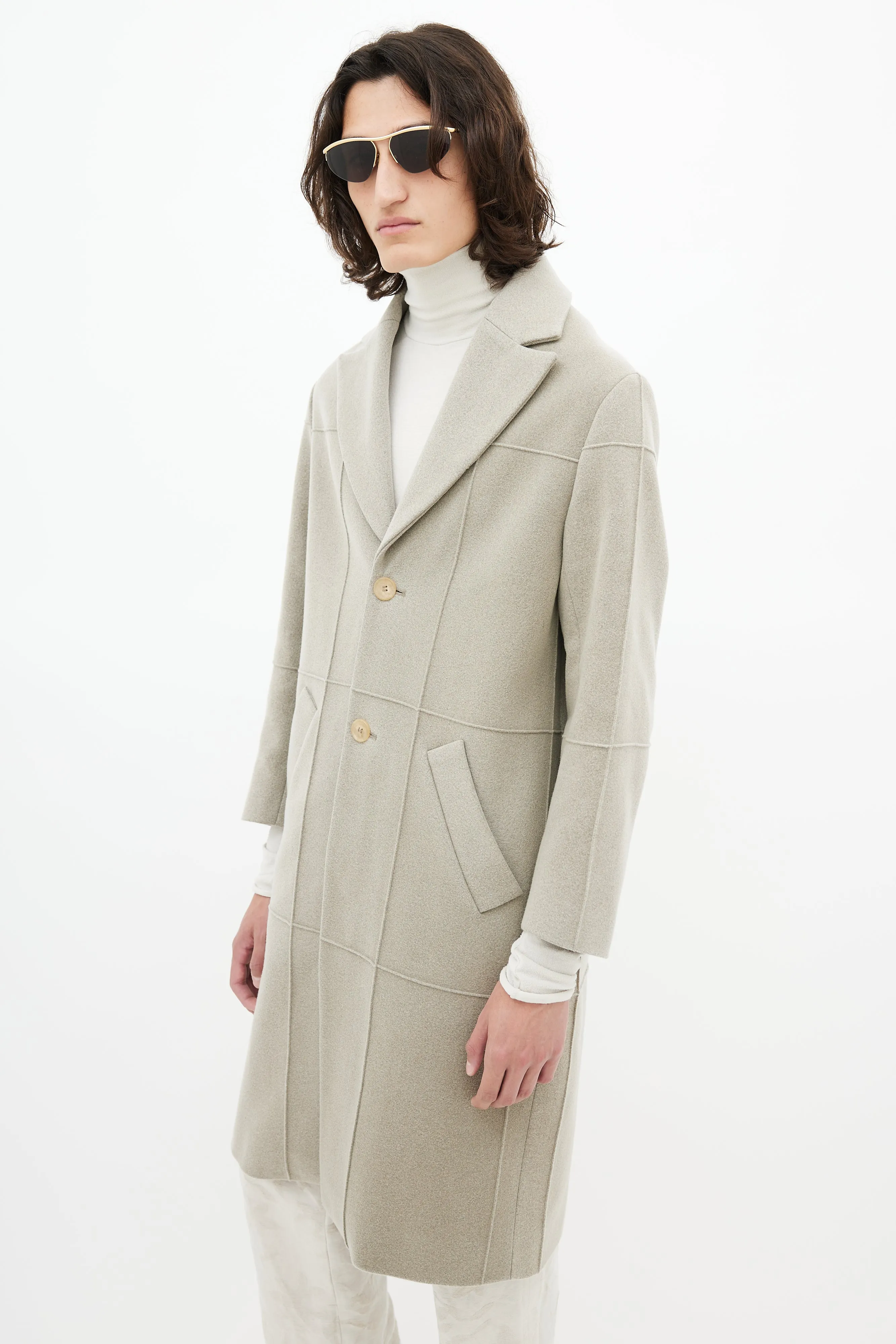 Grey L'Annee 97 Wool Coat