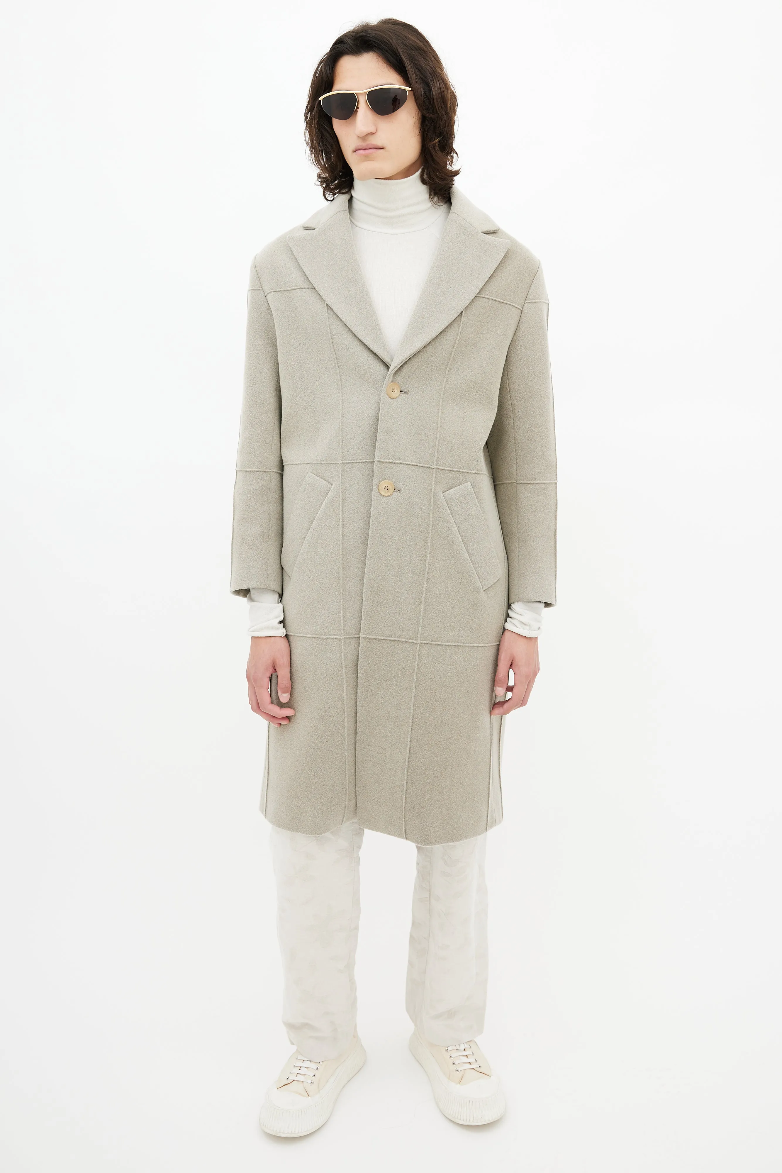 Grey L'Annee 97 Wool Coat