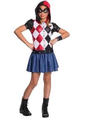 Harley Quinn Hooded DC Superhero Girls Costume