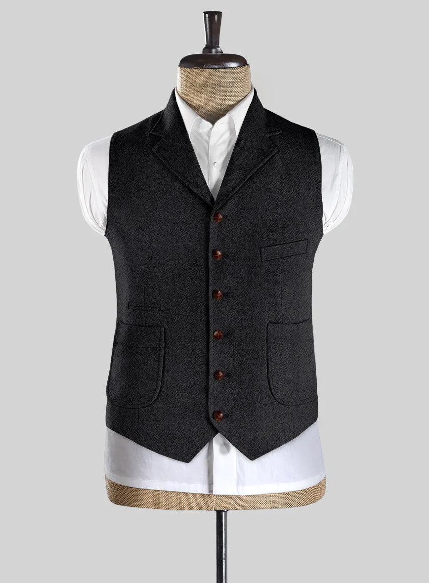 Highlander Charcoal Tweed Hunting Vest