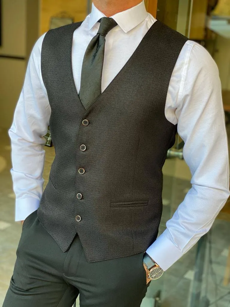 Hollo Black Waist Coat