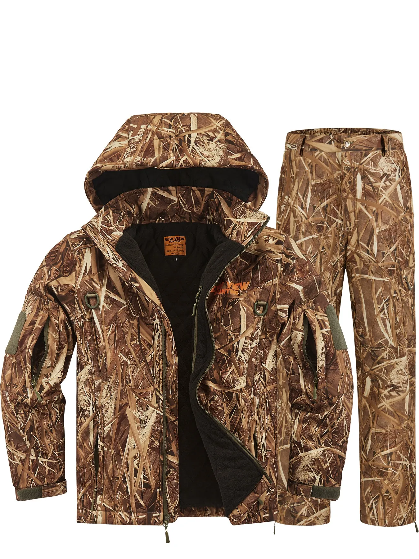 Insulated Hunting Suit for Men, Cold Weather Camo Hunting Clothes