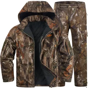 Insulated Hunting Suit for Men, Cold Weather Camo Hunting Clothes